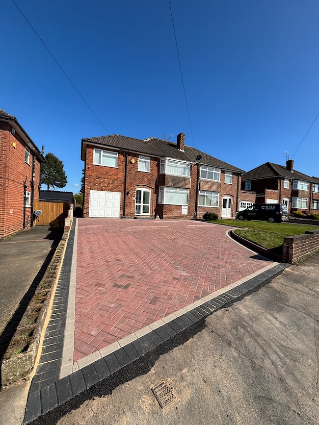 Recent block paving driveway project 6